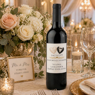 Étiquette Pour Bouteilles De Vin Étiquette de vin personnalisée pour toast de maria