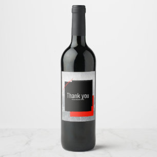 Étiquette Pour Bouteilles De Vin Étiquette de vin rouge, noire, grise