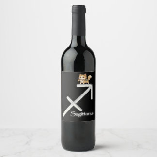 Étiquette Pour Bouteilles De Vin Étiquette de vin Sagittaire