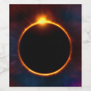 Étiquette Pour Bouteilles De Vin Étiquette de vin solaire Eclipse