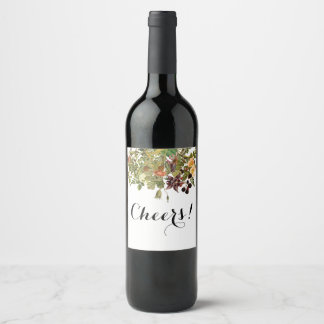 Étiquette Pour Bouteilles De Vin Étiquette de vin végétal