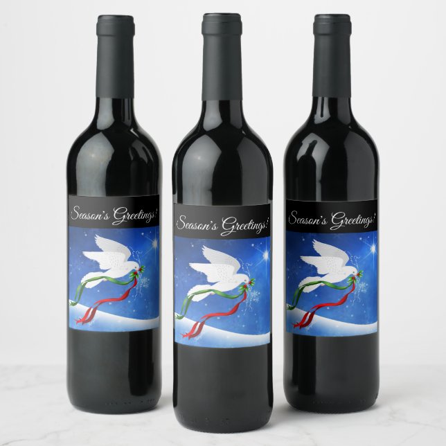 Étiquette Pour Bouteilles De Vin Étiquette de vin White Dove (Bouteilles)