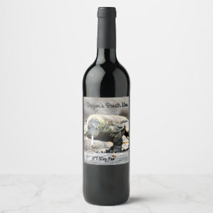 Étiquette Pour Bouteilles De Vin Étiquette du vin de Komodo Dragon