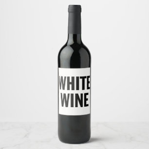 ÉTIQUETTE POUR BOUTEILLES DE VIN ÉTIQUETTE GÉNÉRIQUE DE VIN BLANC