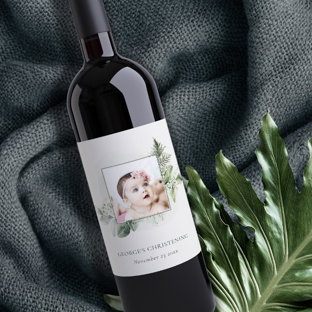 Étiquette Pour Bouteilles De Vin Éucalyptus Rustique Foline Foliing Photo Christeni (Créateur téléchargé)