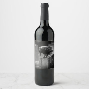 Étiquette Pour Bouteilles De Vin Falln Cemetery Crow