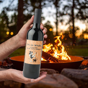 Étiquette Pour Bouteilles De Vin Fantasque Sorcières, Allons-y, Enterrement de Vie