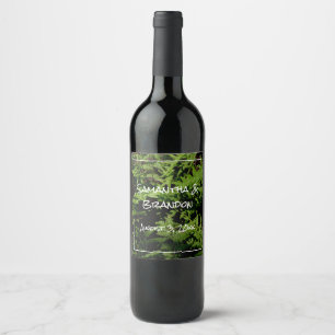 Étiquette Pour Bouteilles De Vin Fermes du plancher forestier