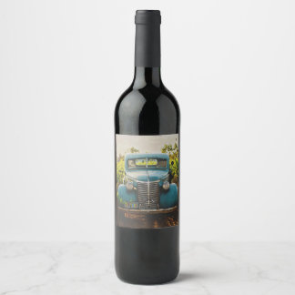 ÉTIQUETTE POUR BOUTEILLES DE VIN FERMHOUSE VIN ÉTIQUETTE MARIAGE