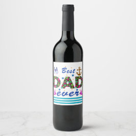 Étiquette Pour Bouteilles De Vin fête des pères