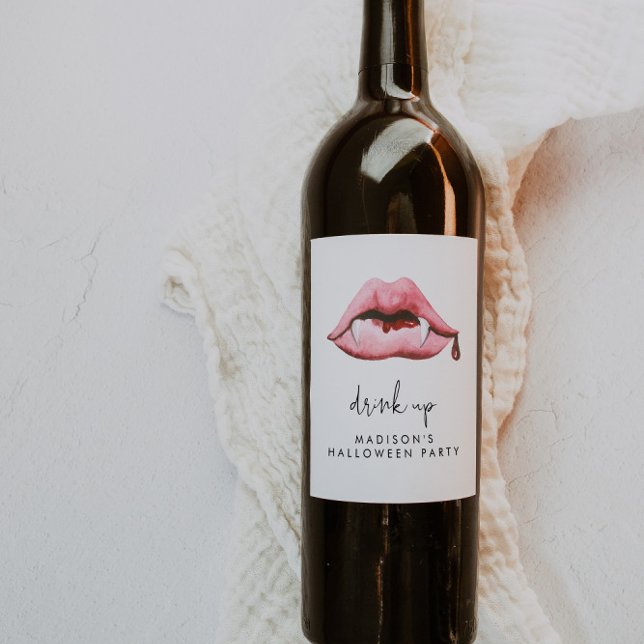 Étiquette Pour Bouteilles De Vin Fête d'Halloween (Créateur téléchargé)