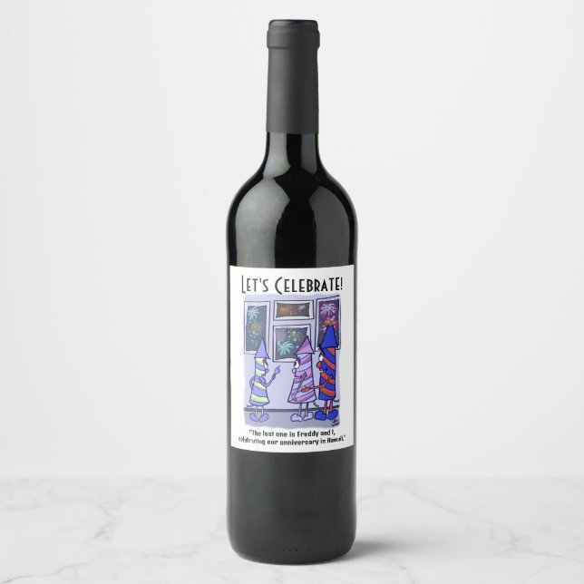 Étiquette Pour Bouteilles De Vin Fêtons (Devant)