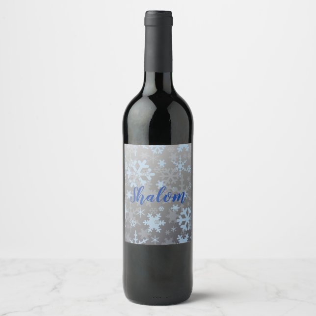 Étiquette Pour Bouteilles De Vin Flambeaux d'hiver (Devant)