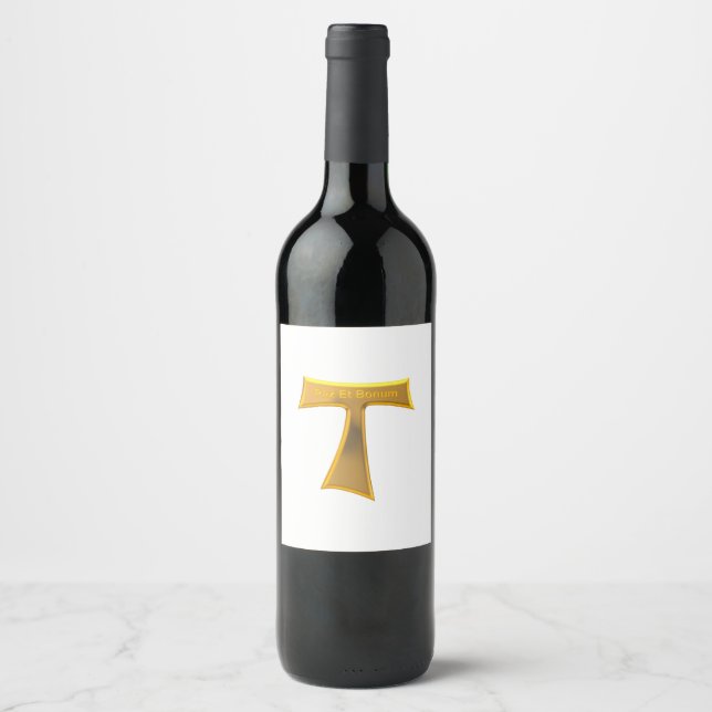Étiquette Pour Bouteilles De Vin Franciscan Tau (Devant)