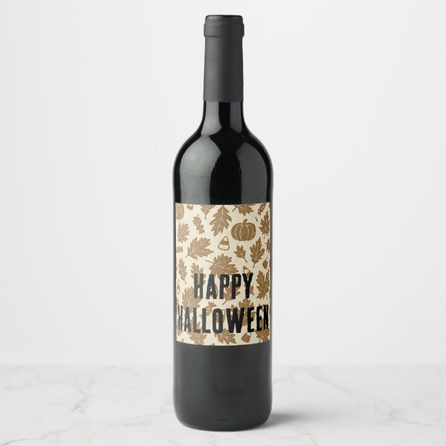 Étiquette Pour Bouteilles De Vin Frights & Delights (Devant)