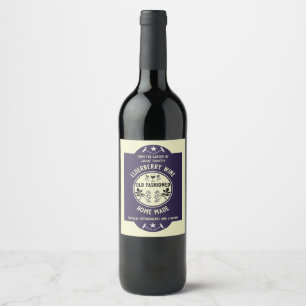 Étiquette Pour Bouteilles De Vin Fruit d'Elderberry fait maison
