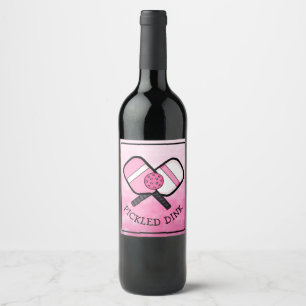 Étiquette Pour Bouteilles De Vin Funny Pickleball Pun