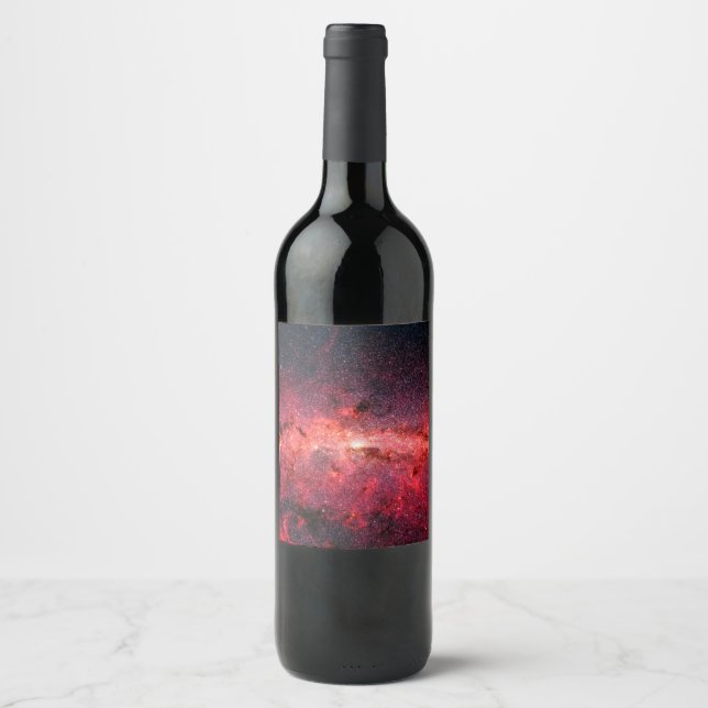 Étiquette Pour Bouteilles De Vin Galaxie de la Voie Lactée (Devant)