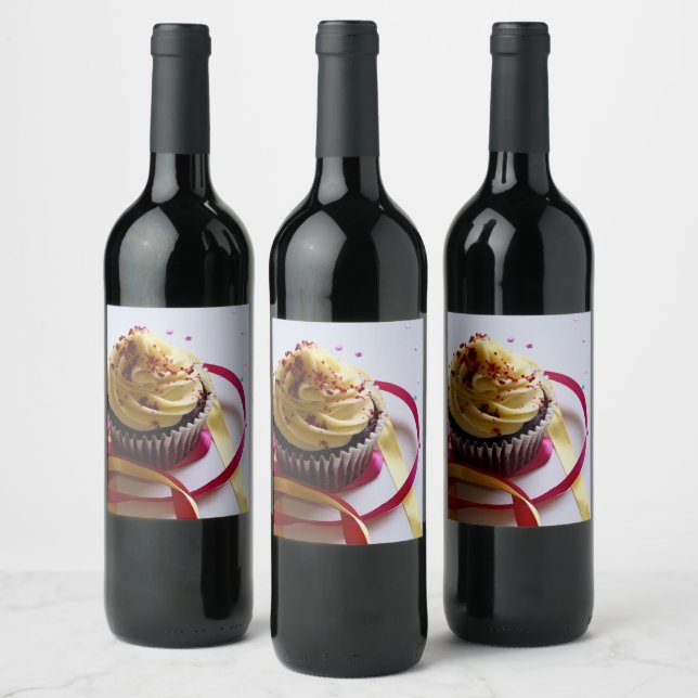 Étiquette Pour Bouteilles De Vin Gâteau personnalisé (Bouteilles)