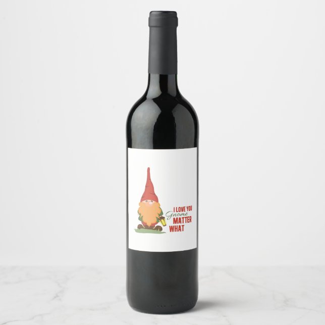 Étiquette Pour Bouteilles De Vin Gnome Importance Quoi (Devant)