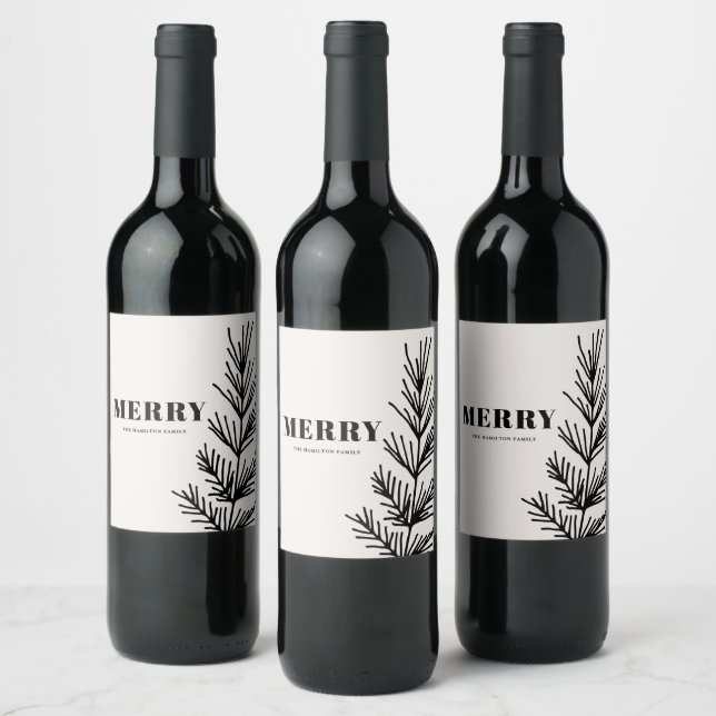 Étiquette Pour Bouteilles De Vin Grand Joyeux & Feuilles (Bouteilles)