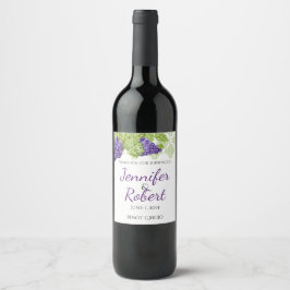 Étiquette Pour Bouteilles De Vin Grapevine Jardin Mariage Vin Étiquette