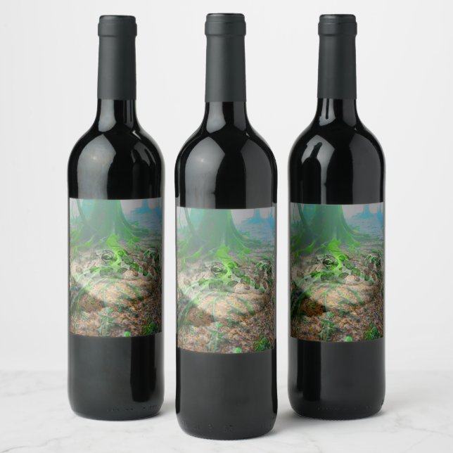 Étiquette Pour Bouteilles De Vin Grenouille mousseuse (Bouteilles)