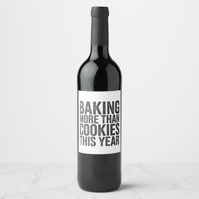 Étiquette Pour Bouteilles De Vin Gros coup de Noël pour la maternité (Devant)