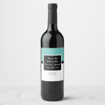 Grossesse Faire-part Valentine Étiquette de vin