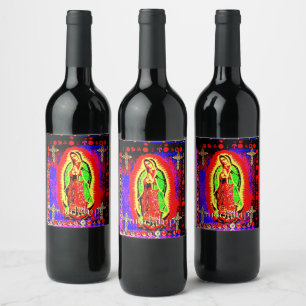 Étiquette Pour Bouteilles De Vin Guadalupe