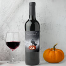 Halloween Citrouille mal et corbeau personnalisé