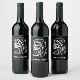 Étiquette Pour Bouteilles De Vin Halloween Grim Reaper Mode Partie