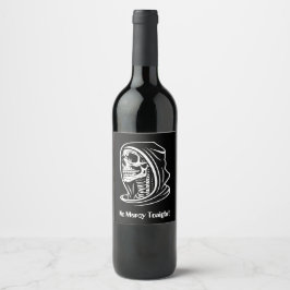 Étiquette Pour Bouteilles De Vin Halloween Grim Reaper Mode Partie