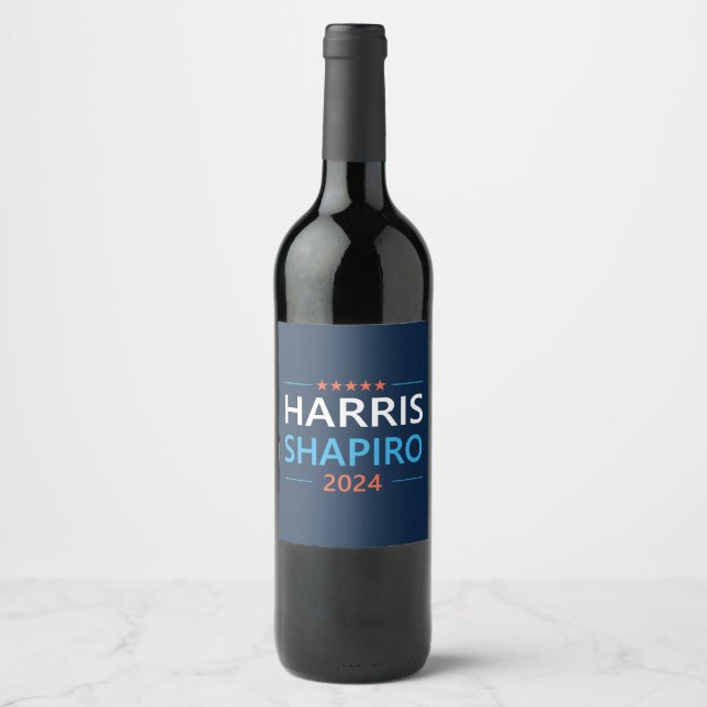 Étiquette Pour Bouteilles De Vin Harris Shapiro 2024 (Devant)