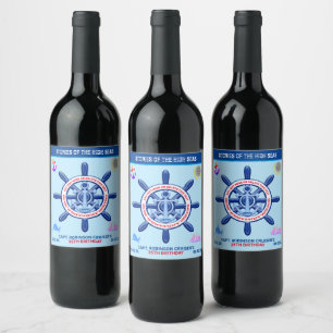 Étiquette Pour Bouteilles De Vin Histoires De Haute Mer. Drôle, personnalisable