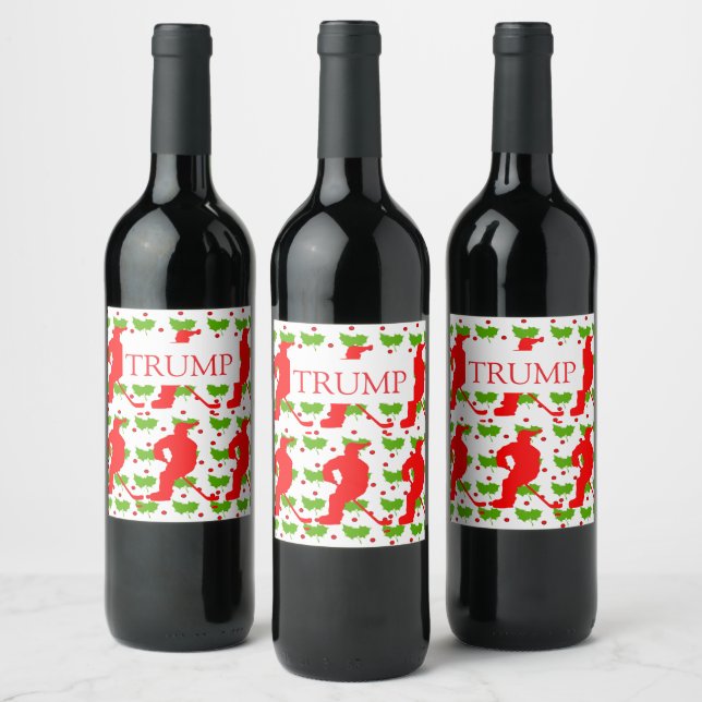 ÉTIQUETTE POUR BOUTEILLES DE VIN HOCKEY (Bouteilles)