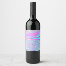 Étiquette Pour Bouteilles De Vin Holographique