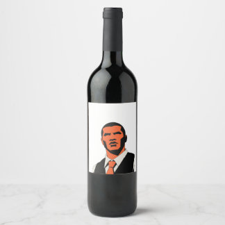 Étiquette Pour Bouteilles De Vin Homme mystérieux regarde