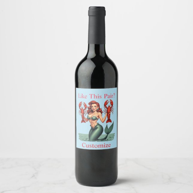 Étiquette Pour Bouteilles De Vin Hommes de ménage Thunder_Cove (Devant)