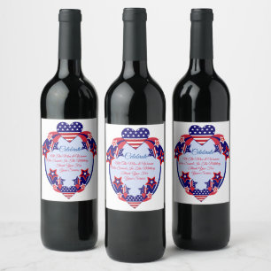 Étiquette Pour Bouteilles De Vin Honorer les militaires