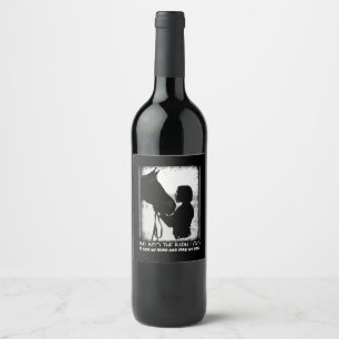 Étiquette Pour Bouteilles De Vin Horse And Into The Barn I Go To Lose My Mind