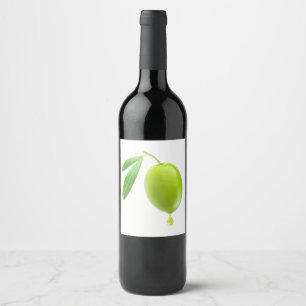 Étiquette Pour Bouteilles De Vin Huile d'olive