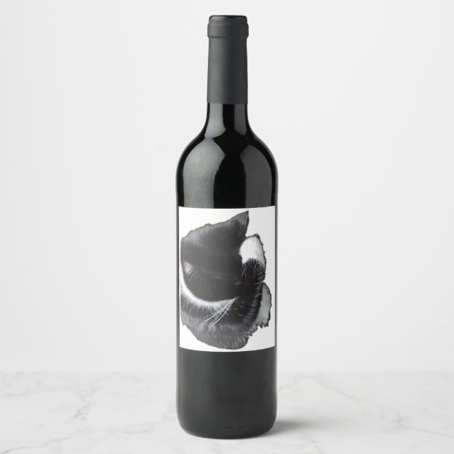 Étiquette Pour Bouteilles De Vin I Can't Even Right Meow (Devant)
