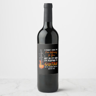 Étiquette Pour Bouteilles De Vin I Might Look Like I'm