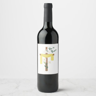 Étiquette Pour Bouteilles De Vin Il Est Ressuscité