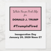 Inauguration de la White House Pink Slip Anti-Trum