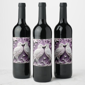 ÉTIQUETTE POUR BOUTEILLES DE VIN INSÉPARABLES
