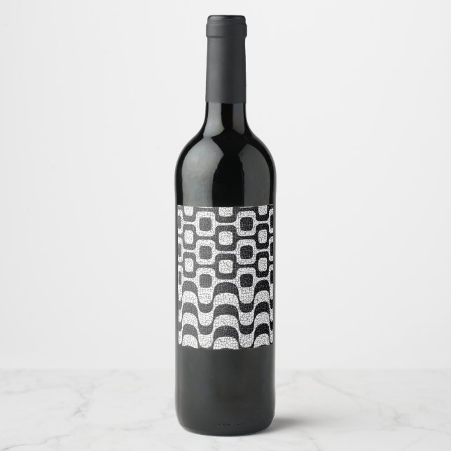 Étiquette Pour Bouteilles De Vin Ipanema / Copacabana Boardwalk (Devant)