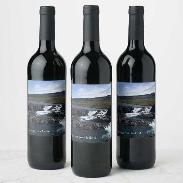 Étiquette Pour Bouteilles De Vin Islande - (Bouteilles)