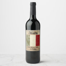 Italie Étiquette du vin